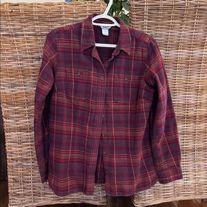 Duluth Flannel Plaid Button-Up Shirt for Women size Small
